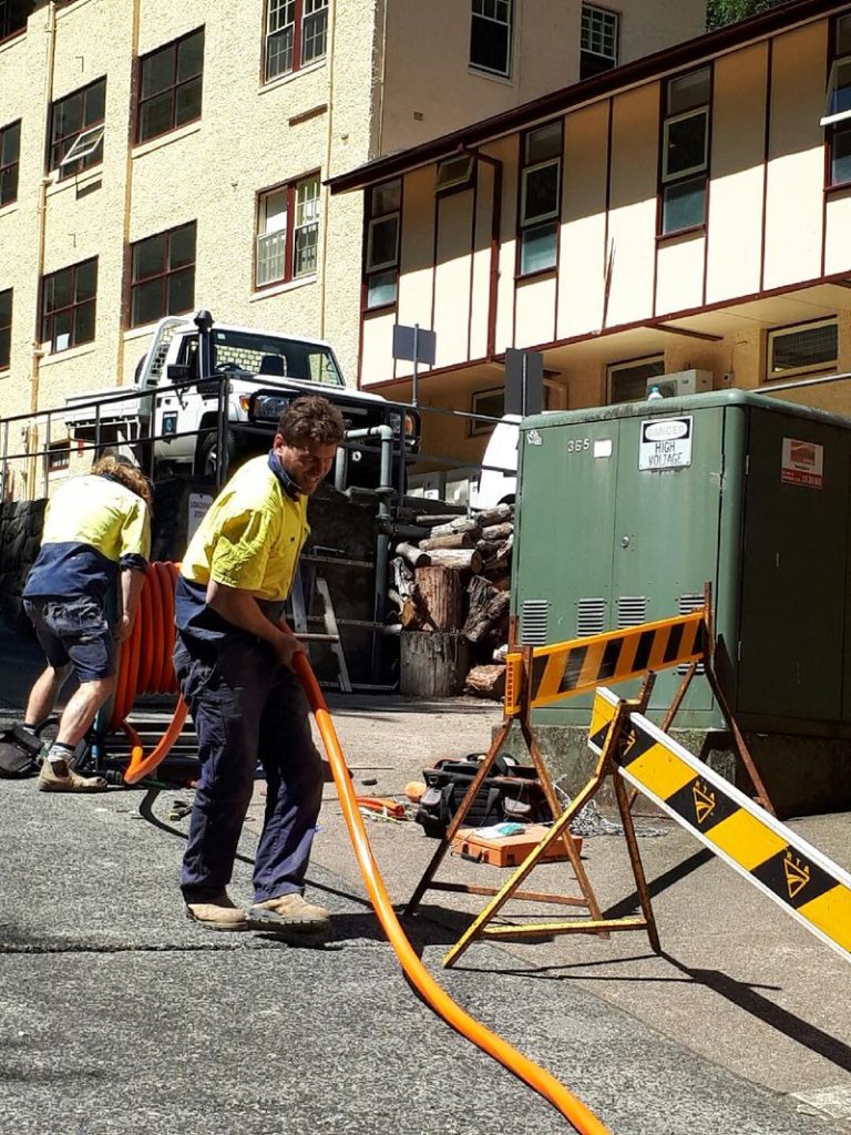 Electricians working in Orange